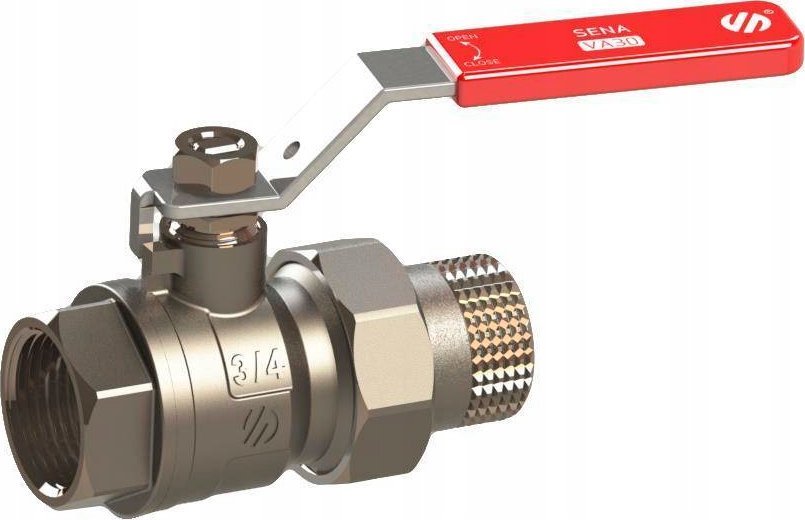 Arco Zawór kulowy woda z półśrubunkiem SENA 1" rączka [20]