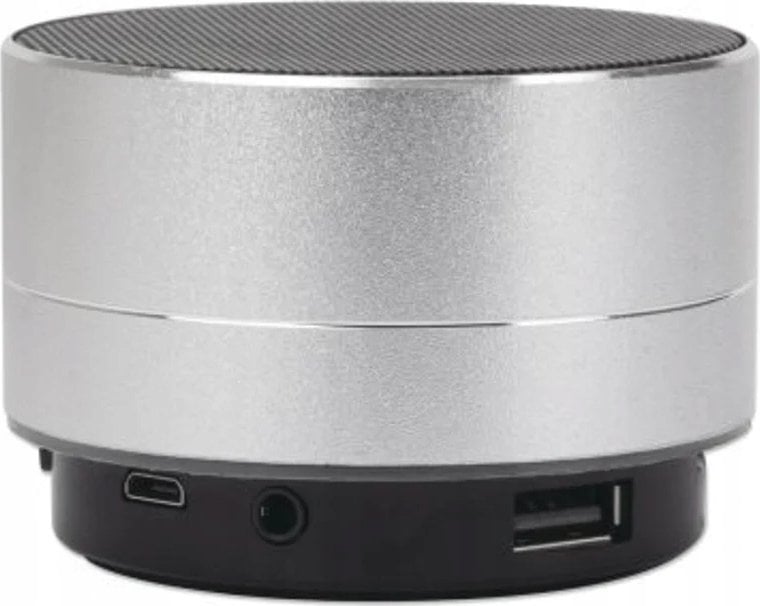 Głośnik Manhattan Metallic głośnik LED-Bluetooth srebrny