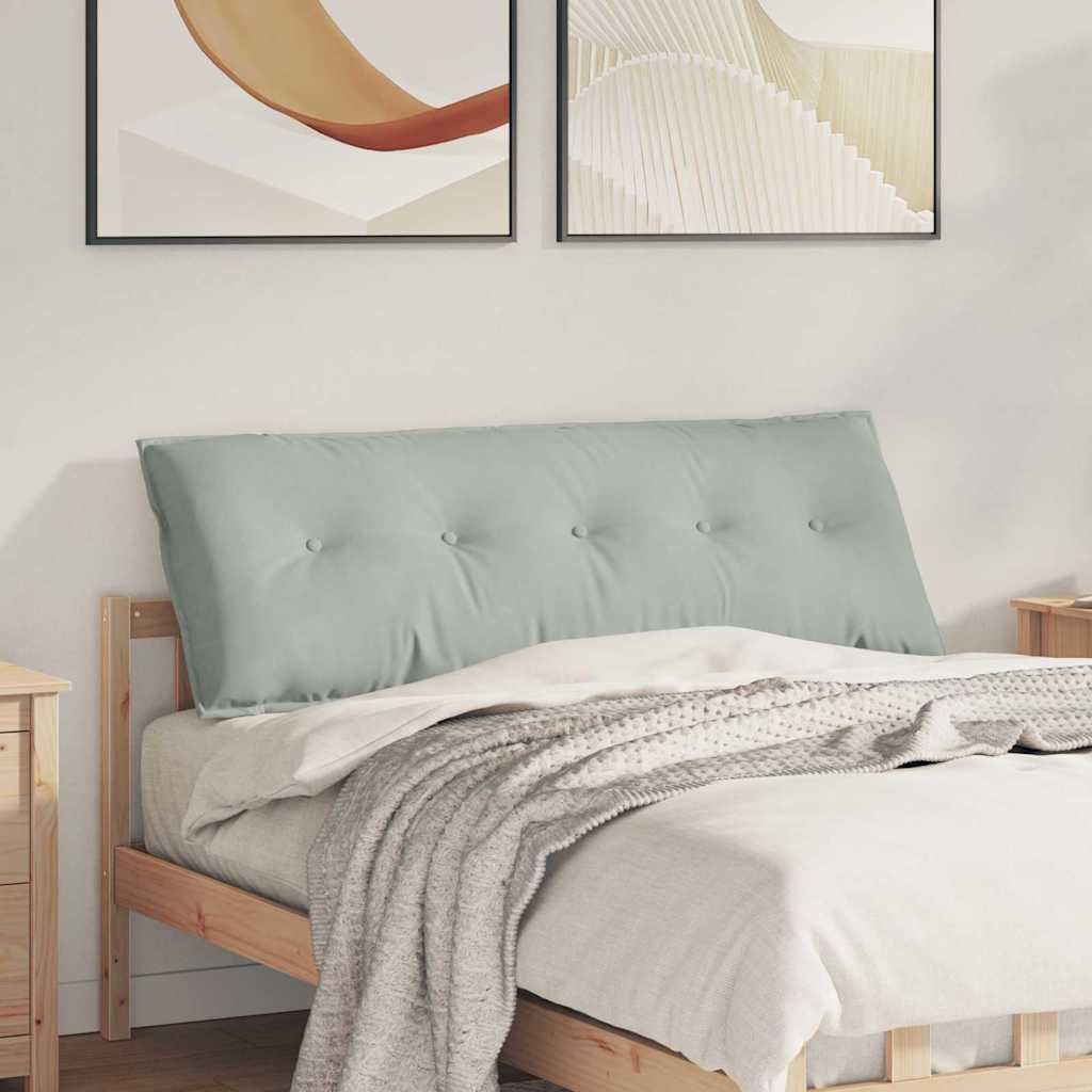 vidaXL Poduszka na plecy Jasnoszary 140 x 50 cm Tkanina sztruksowa