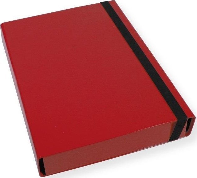 Teczka A4 skrzydłowa 5cm czerwona