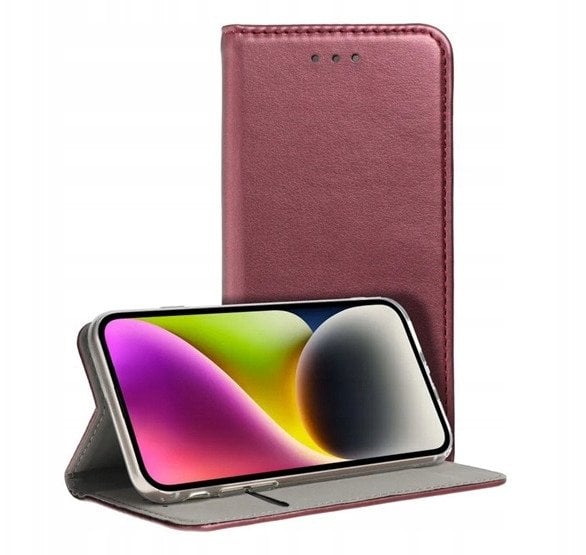 Kabura SMART MAGNETO do XIAOMI Redmi 14C burgundowy