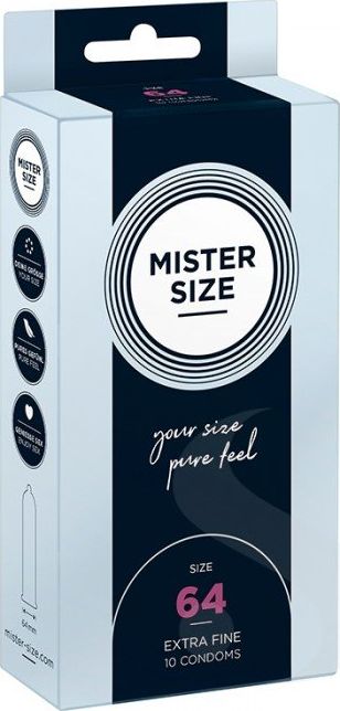 Mister Size Mister Size Condoms prezerwatywy dopasowane do rozmiaru 64mm 10szt.