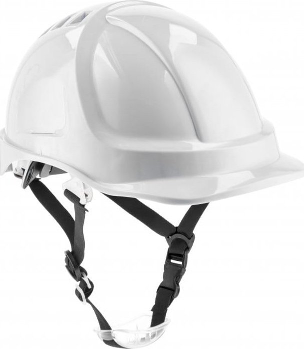 Högert Technik Kask Roboczy Wentylowany Hełm Ochronny 4-P Biały Hogert Technik Ht5K193 5902801451812