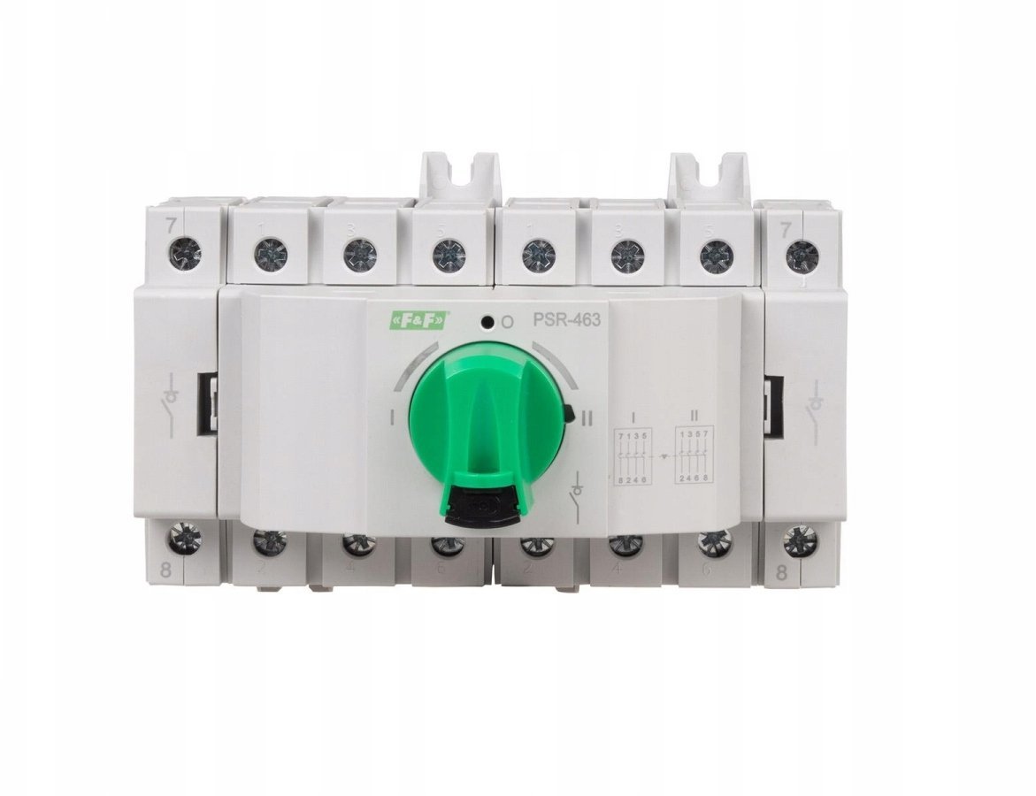 Przełącznik modułowy obrotowy I-0-II (sieć-agregat) 63A 4P PSR-463