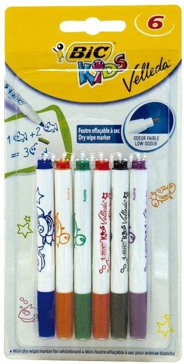 Bic Markery Mini Kids Velleda 6 szt. (199921)