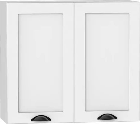 Elior Górna szafka kuchenna z podwójnym frontem biała - Pergio 39X 80 cm