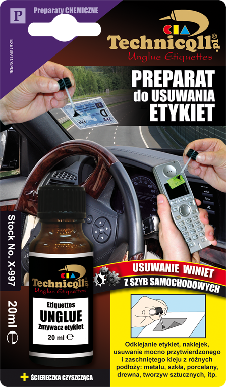 Technicqll Preparat do usuwania etykiet 20ml na blistrze P-997