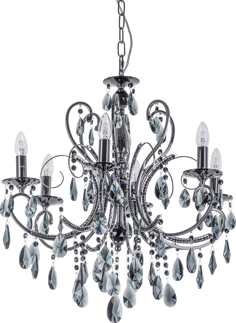 Lampa wisząca Italux Barocco retro klasyczna czarny (MD72709-6B)