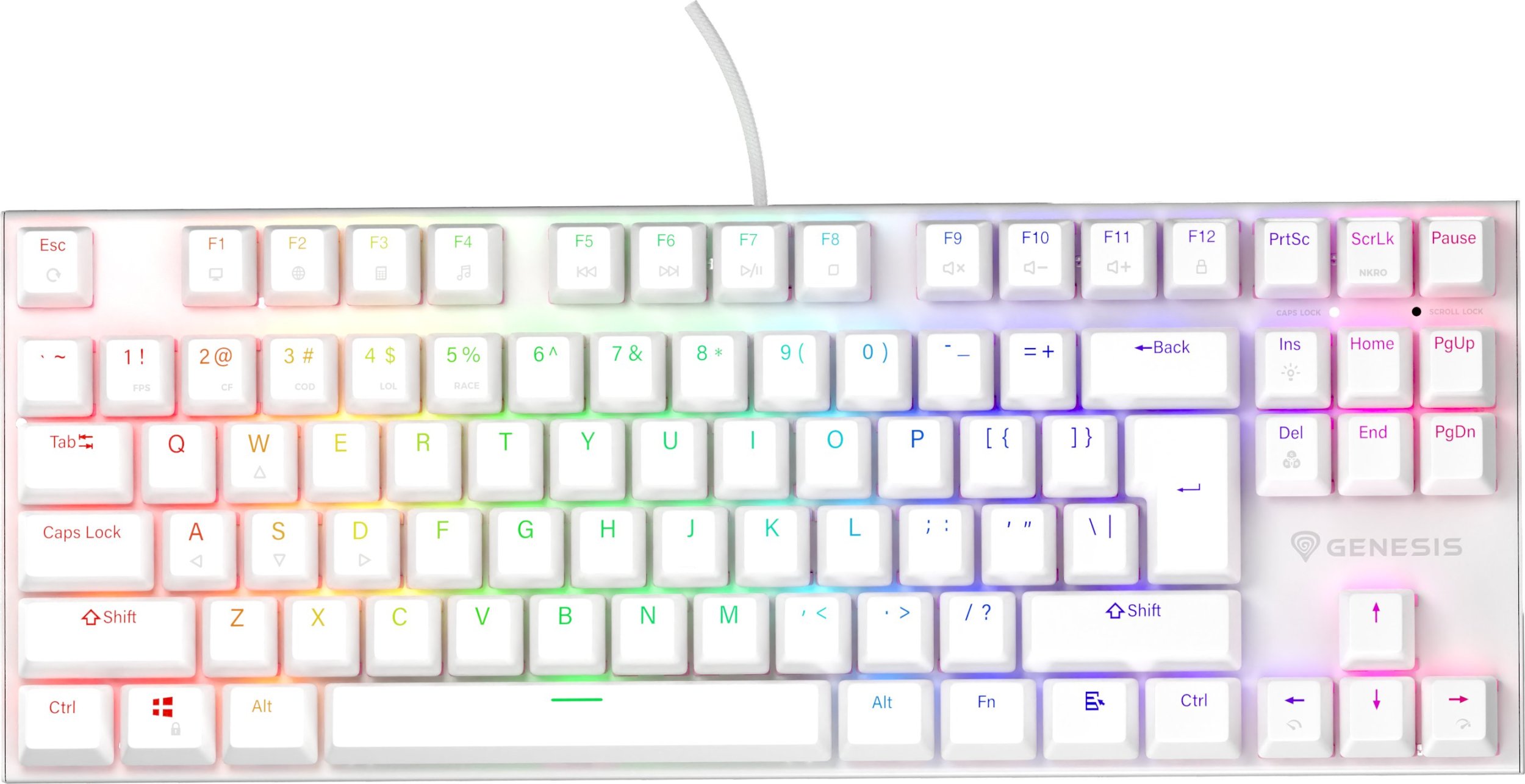 Klawiatura Genesis Thor 303 TKL - Outemu Peach Silent (NKG-2063)
