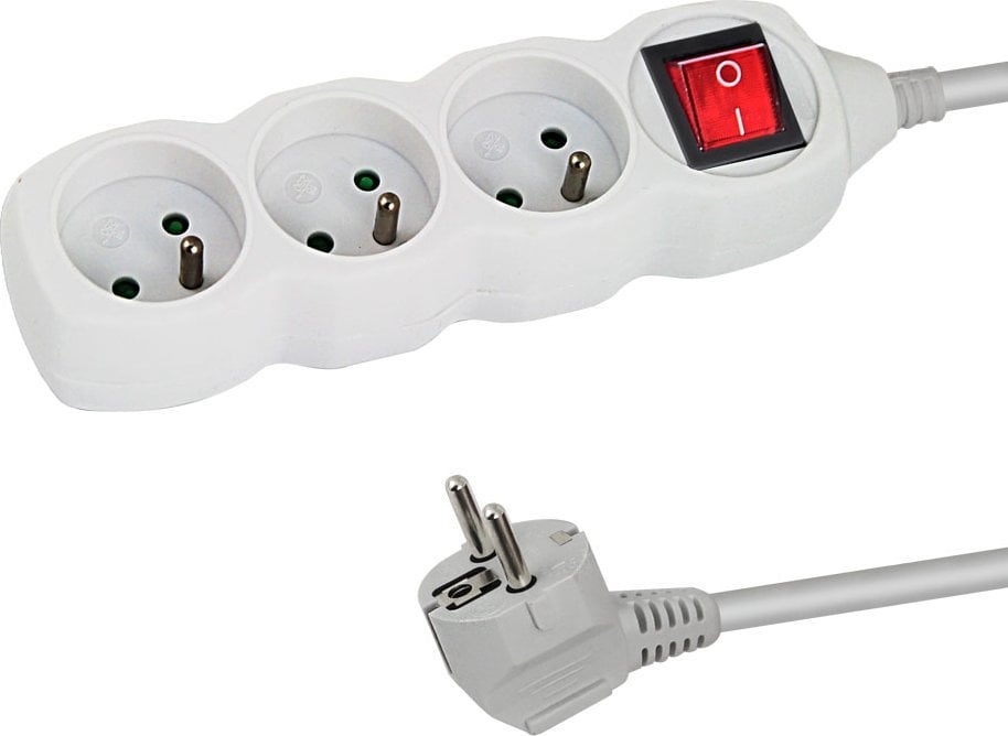 Listwa zasilająca Esperanza ELK210W Esperanza listwa zasilająca 3 gn. wł. 1.5m biała