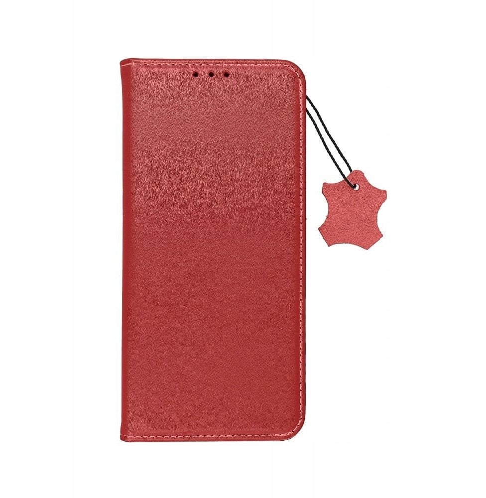 Kabura SMART PRO Book skórzana do SAMSUNG S25 Ultra bordowy