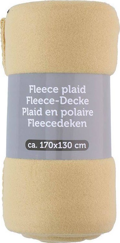 Koc polarowy 170x130 cm (żółty)