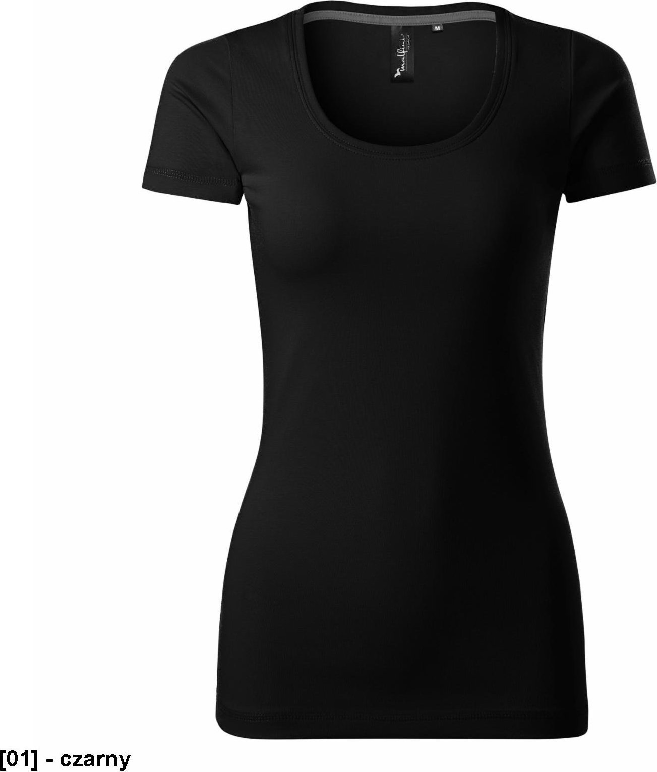 MALFINI Action 152 - ADLER - Koszulka damska, 180 g/m, 5% elastan, 95% bawełna, - czarny L