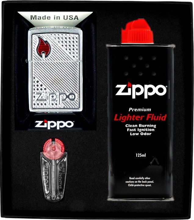 Zestaw ZIPPO Zapalniczka TILES EMBLEM Prezentowy No1