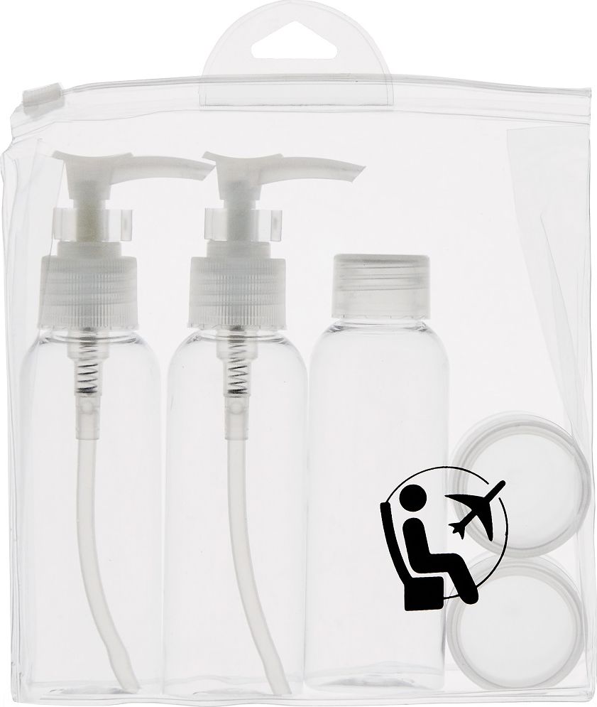 Inter-Vion Kit podróżny zestaw pojemników na kosmetyki 5szt. (3489431112105)