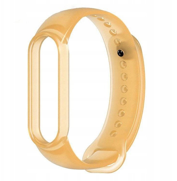 Pasek silikonowy do Xiaomi Mi Band 5 / 6 / 7 opaska - złoty
