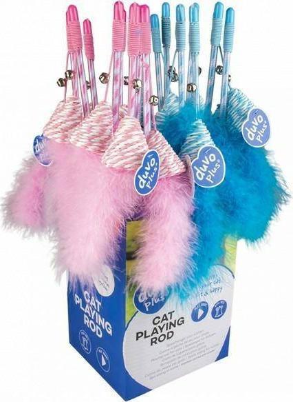 Duvo+ Duvo+ Wędka Dla Kota "Stożek" Z Piórkiem 13x4x3,5cm