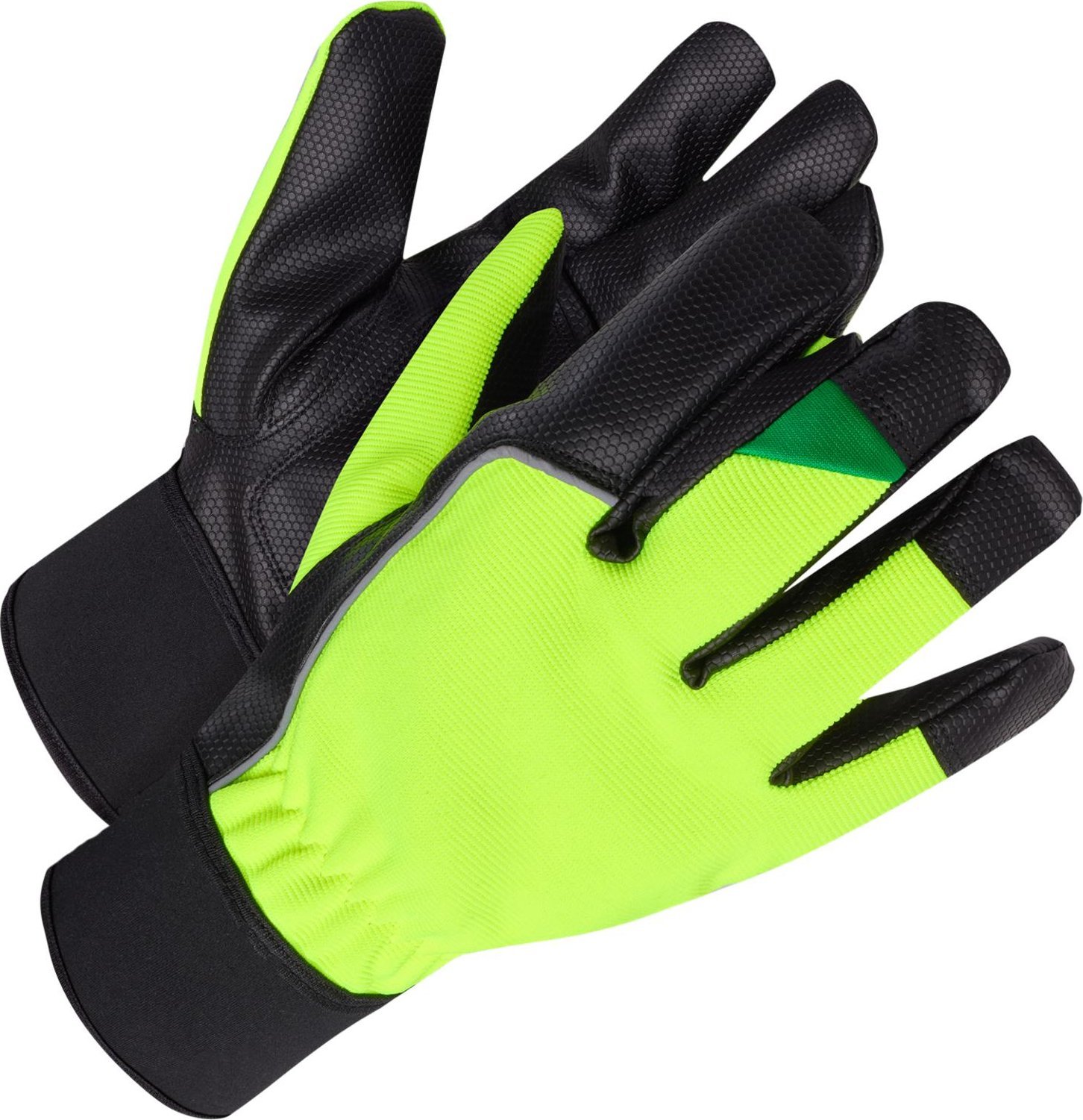 Stalco PARKER S-47391 STALCO - Rękawica zimowa skóra syntetyczna ocieplana PU żółty kolor Hi-Vis doskonała widzialność 8