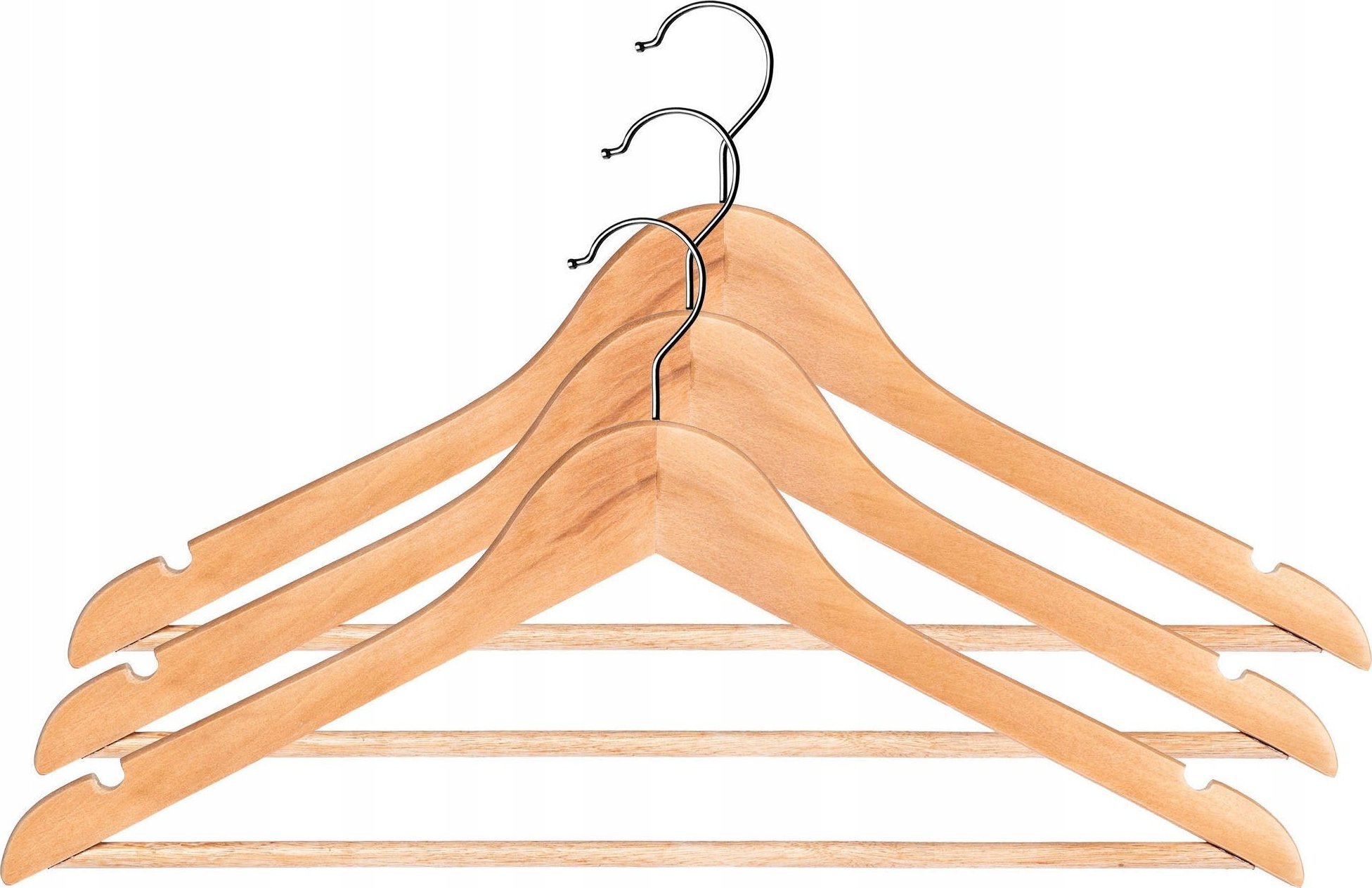 Kadax Wieszaki Drewniane Na Ubrania Mocne Komplet 3szt