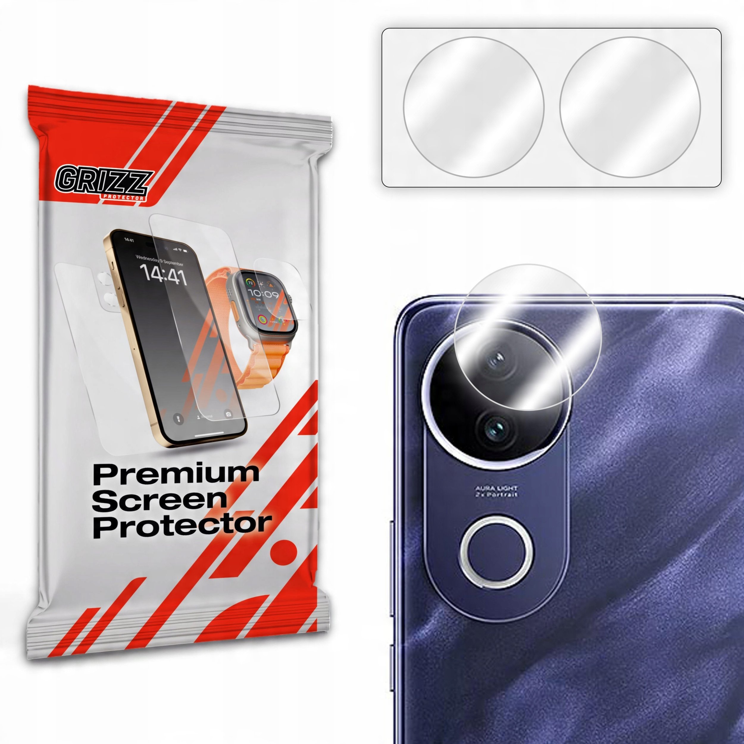 Szkło na aparat GrizzGlass HybridGlass Camera do Vivo V50e