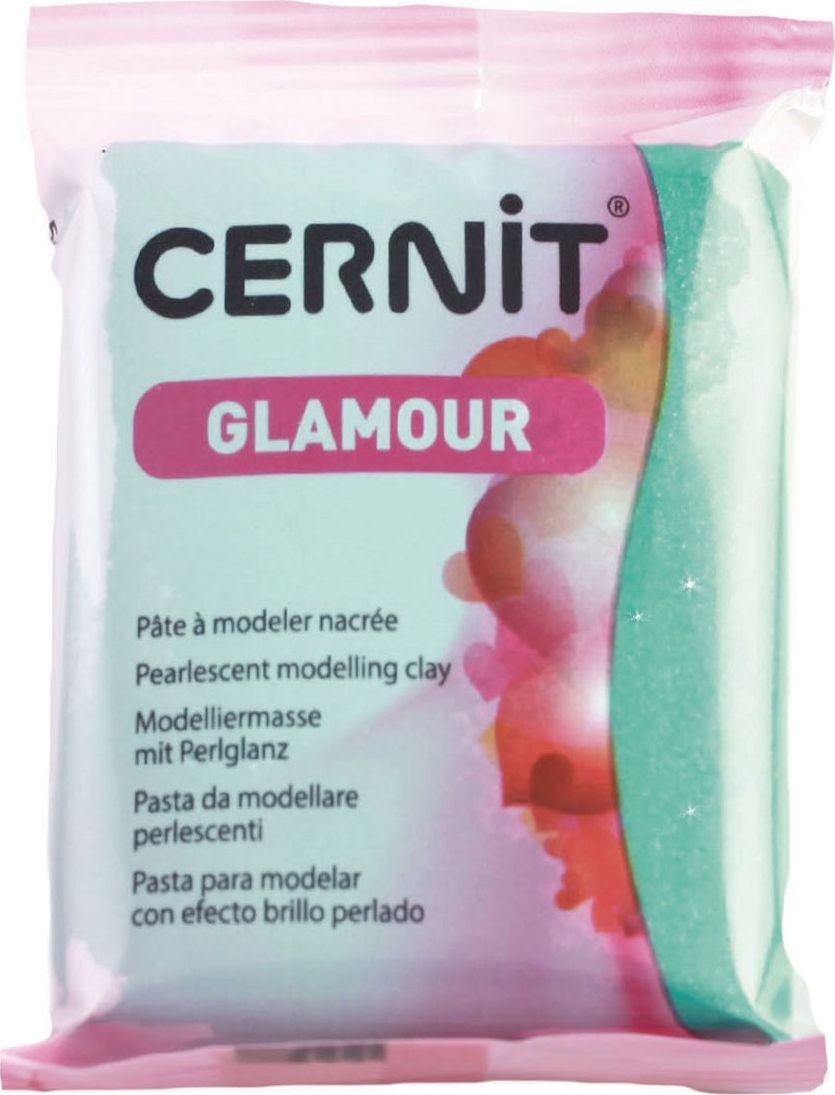 The Clay and Paint Factory Modelina Cernit Zielona Perłowa 56 g