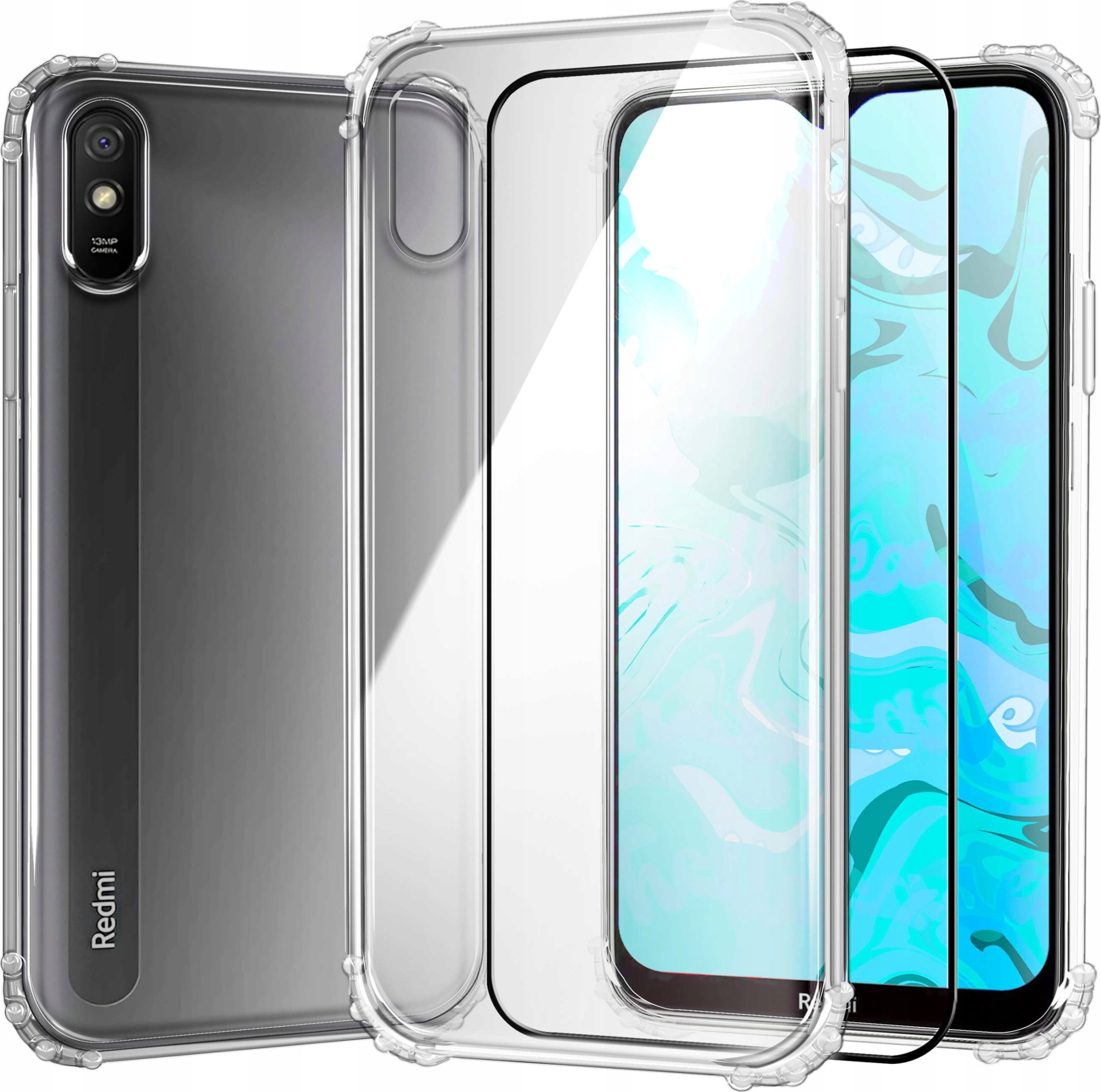 Hello Case ETUI PANCERNE DO XIAOMI REDMI 9A / 9i | CASE SILIKON GUMOWE SHOCK SZKŁO