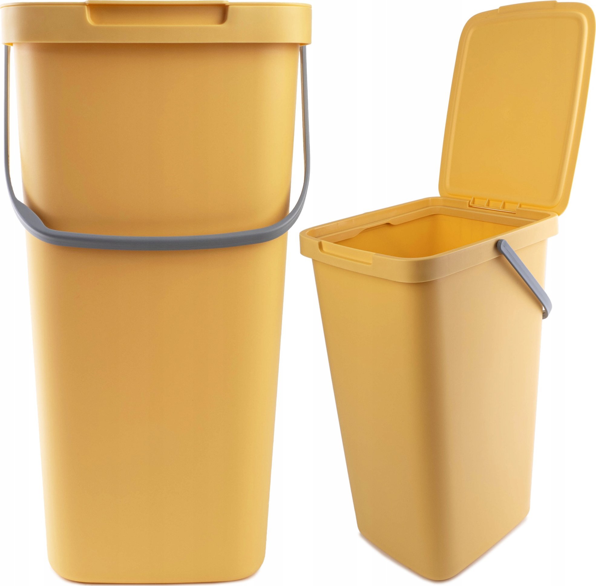 Kosz na śmieci Kadax KADAX Kosz Na Śmieci Pojemnik Na Odpady Z Pokrywą 25L Kubeł Do Segregacji