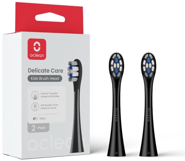 Oclean Kids Šepetėlio galvutė P3K8 2 pcs Juodas