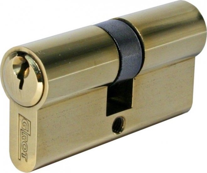 Grot WKŁADKA BĘBENKOWA 35/35MM 70MM MOSIĄDZ 5 KLUCZY (1 SZT)