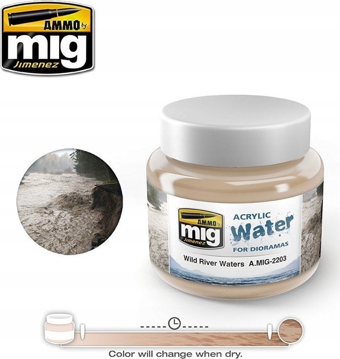 Vallejo Ammo: Acrylic Water - Wild River Waters (250 ml)