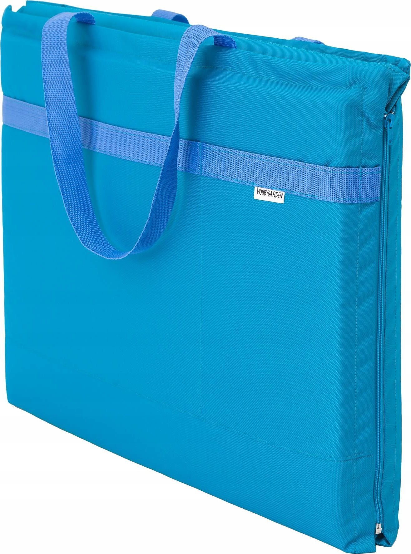 Hobbygarden Składana Mata-Torba Plażowa Niebieska 177x54 cm