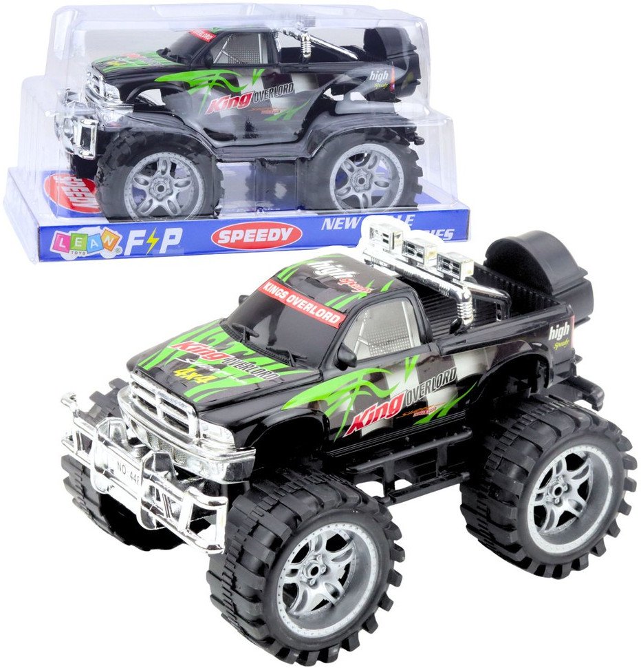 Samochód Terenowy King Z Napędem Na Tył Zielono-Czarny 27cm LEAN Toys