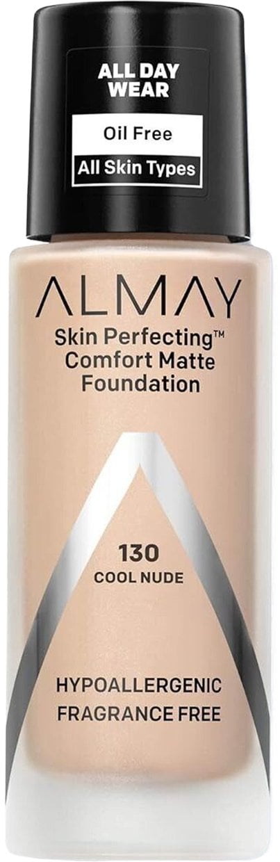 Almay, Skin Perfecting Comfort, Liquid Foundation, 130, Cool Nude, 30 ml For Women