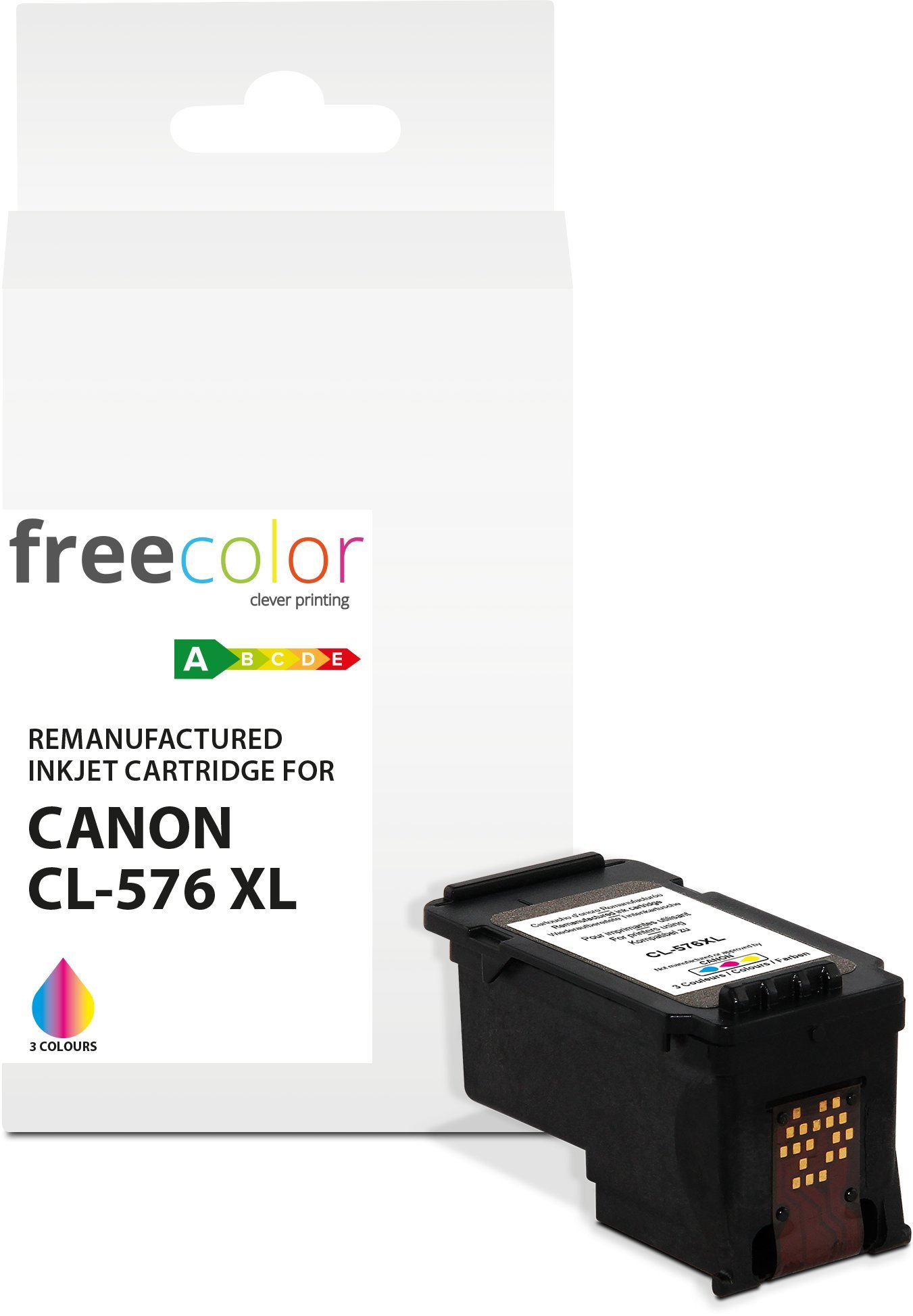 Tusz Freecolor Kartridż Canon CL-576XL black 18ml remanufactured