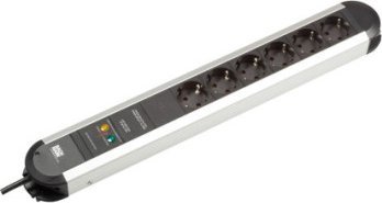 Bachmann BACHMANN PRIMO gniazdo 6-drożne z uziemieniem, aluminium, pełna ochrona urządzenia, 1,75 m