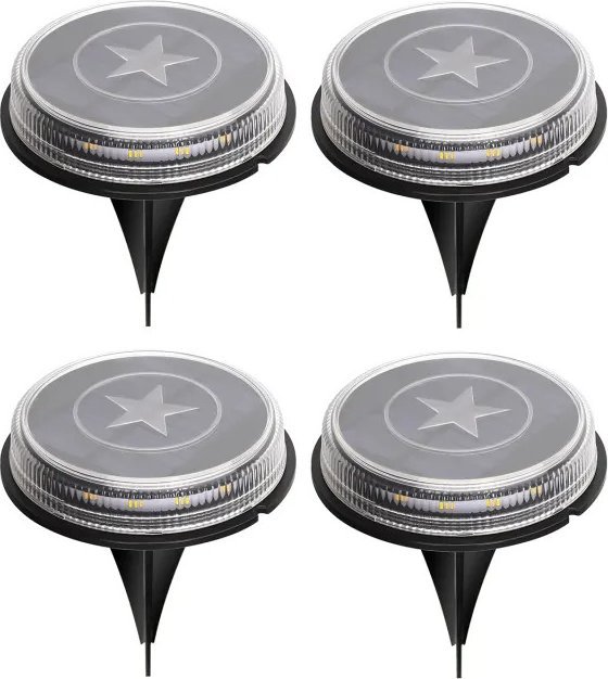 Aigostar Lampy LED do trawników na energię słoneczną 4 szt. 3200K Lampy LED do trawników na energię słoneczną 4 szt. 3200K