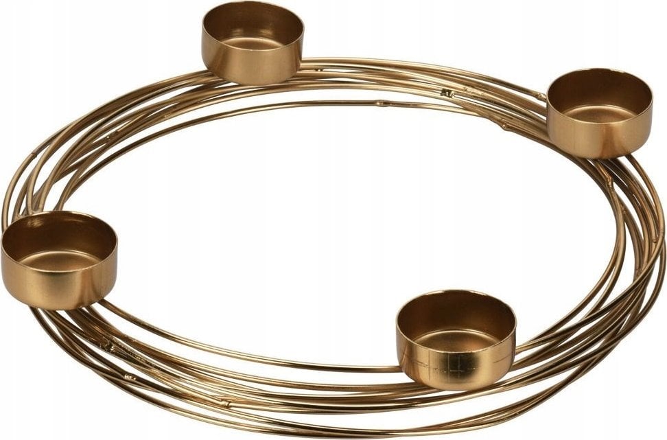 Home Styling Collection Złoty świecznik na 4 tealight, Ø 28,5 cm