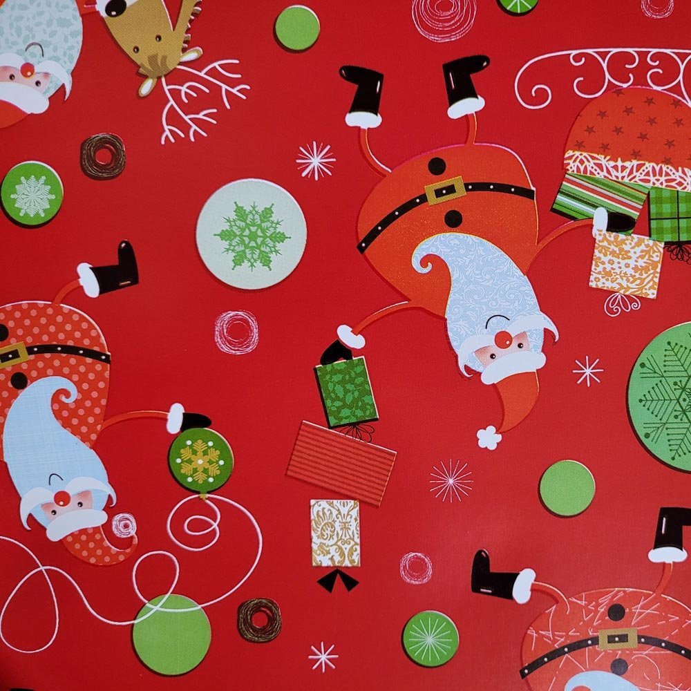 Fastima Papier czerwony do prezentów 57cmx25m 25m119