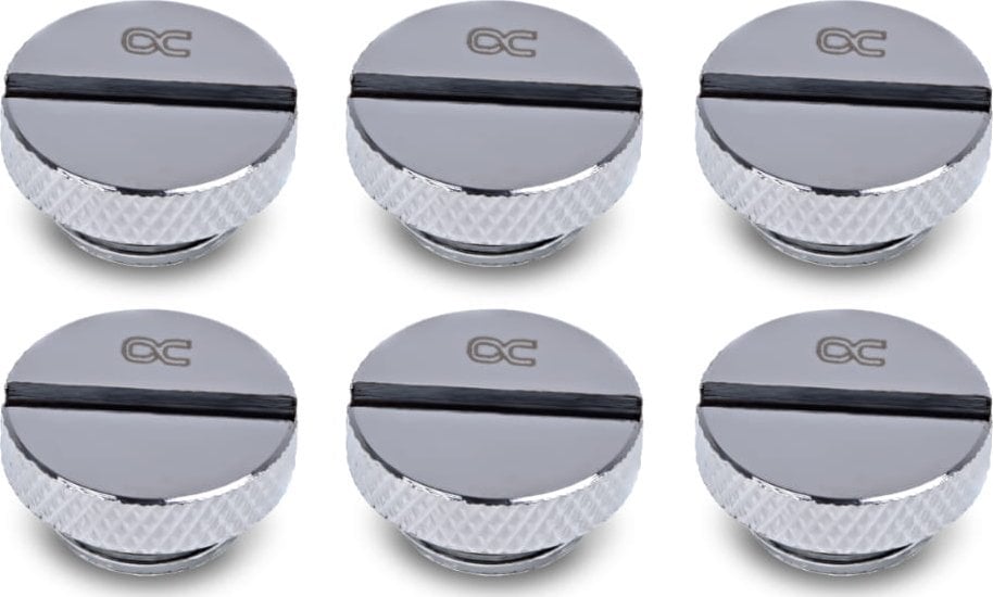 Alphacool Alphacool Eiszapfen Verschlussschraube G1/4, chrome - 6er Pack