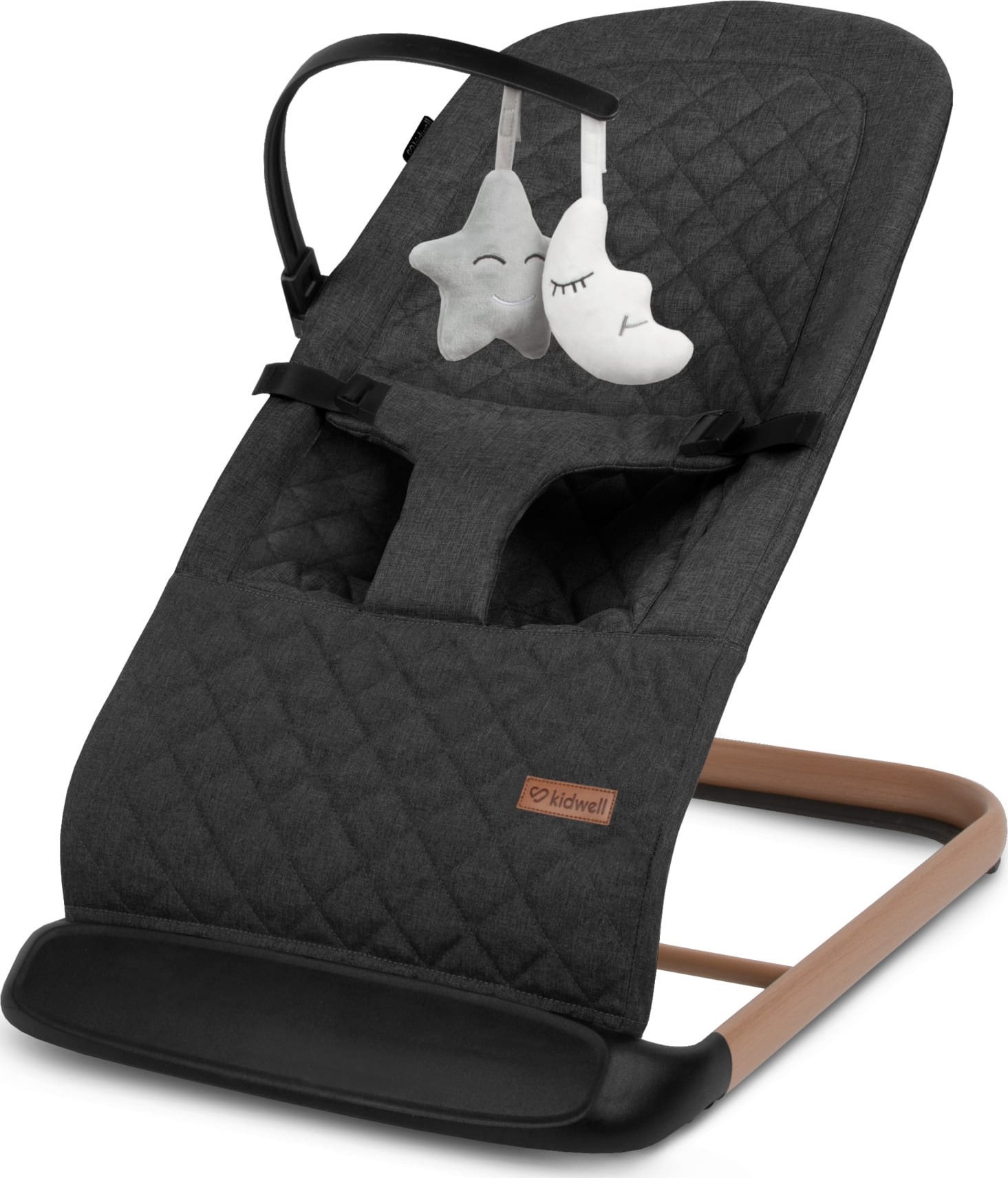 Kidwell Kidwell leżaczek bujaczek laro black wooden