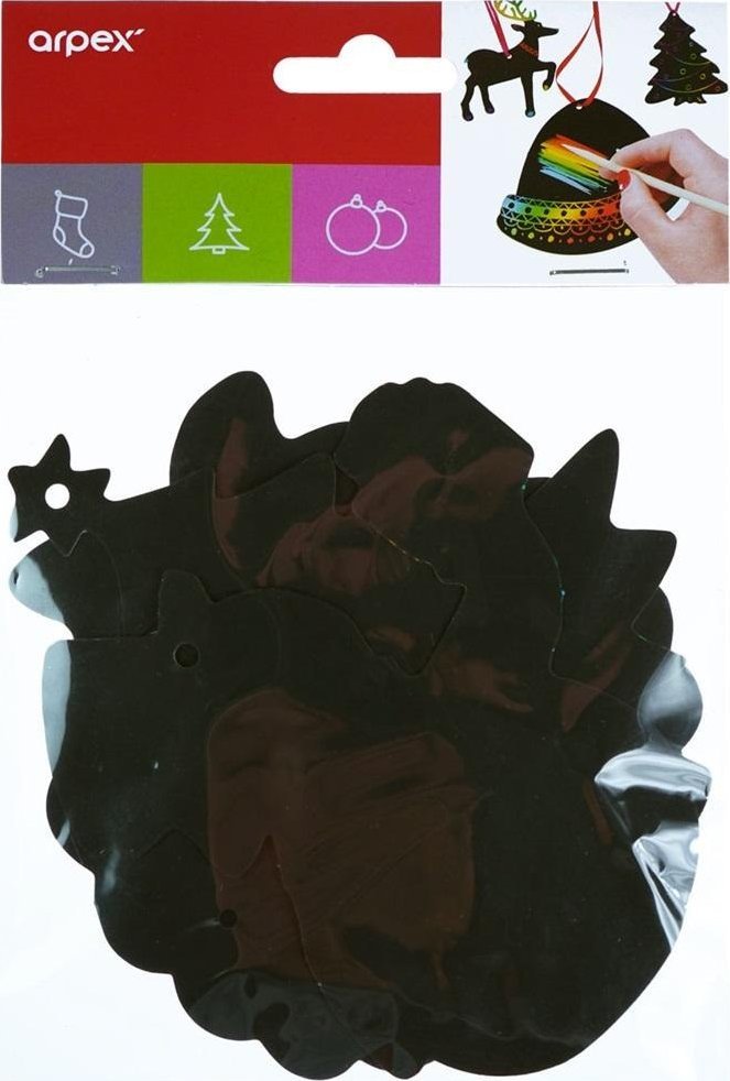 Świąteczne zawieszki zdrapki 3szt