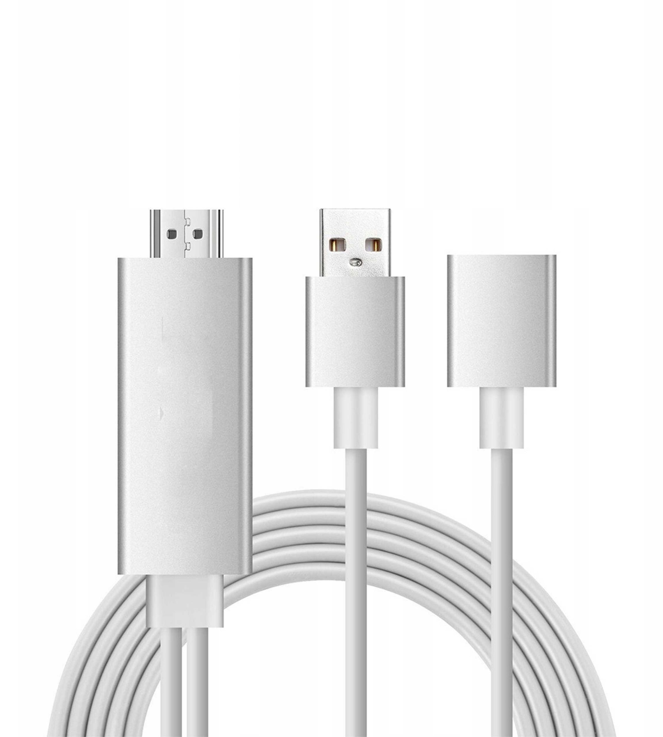 Adapter Kabel MHL iOS Android HDMI TV Wideo Full HD 1080p USB-C Lightning