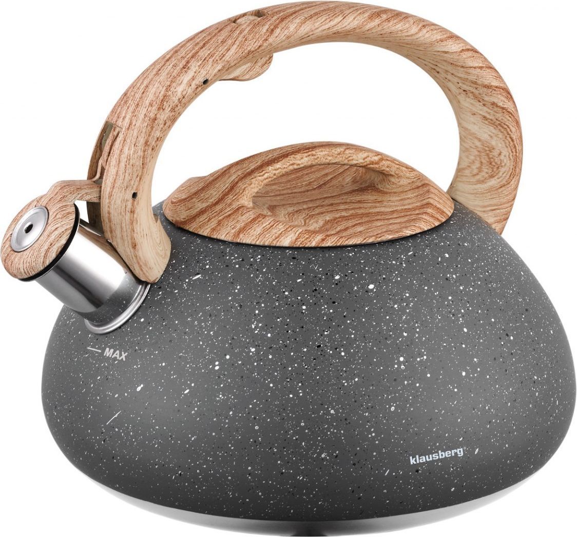 Klausberg CZAJNIK Z GWIZDKIEM 2,7L KLAUSBERG KB-7250 GRANIT WOOD