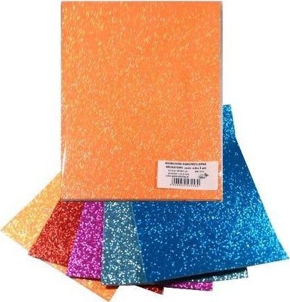 Pianka mikroguma brokat samoprzylepna 20x30cm 5 ar