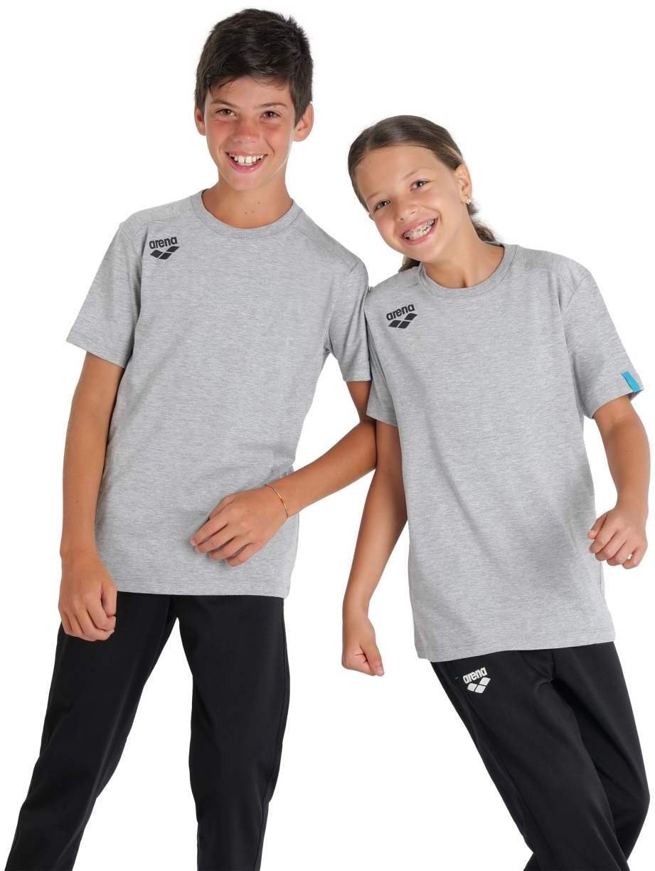 Arena KOSZULKA JUNIOR JR TEAM T-SHIRT PANEL MEDIUM GREY HEATHER 004918/550 12-13 152