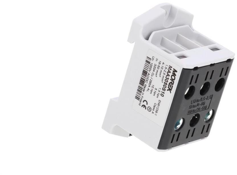 Złączka OTL50-3 kolor czarny 3xAl/Cu 1,5-50mm2 1000V AC / 1500V DC Zacisk uniwersalny MAA3050S10