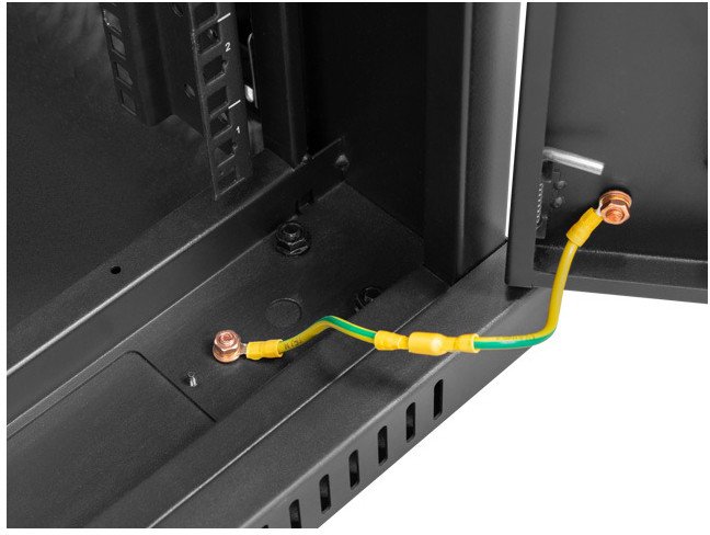 Szafa Lanberg szafa instalacyjna stojąca 19'' 32U/600x800mm czarna (drzwi szklane)