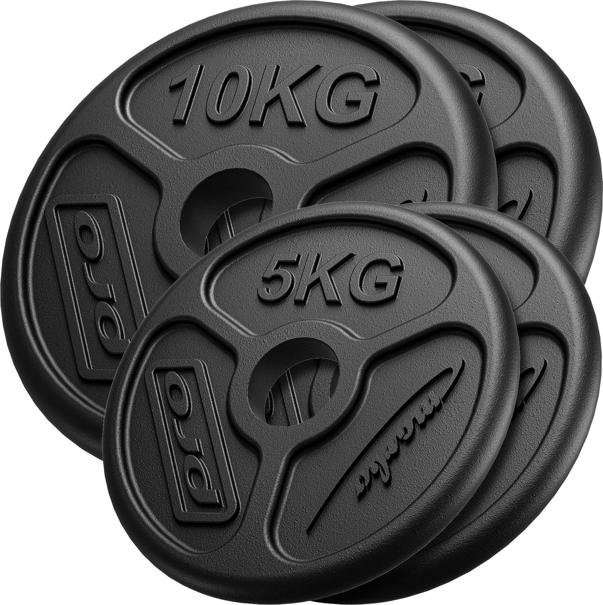 Zestaw obciążeń żeliwnych olimpijskich 30 kg / 2 x 10 kg + 2 x 5 kg - Marbo Sport