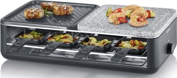 Severin RG 2366 grill raclette 8 os. 1300 W Czarny