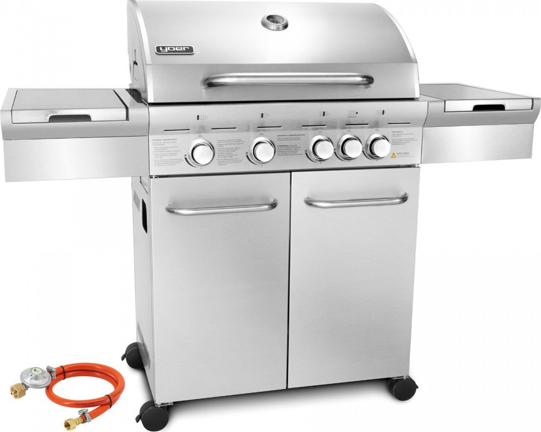 Yoer SteakMaster GG01S Grill ogrodowy gazowy 17.2 kW 49 cm x 36 cm
